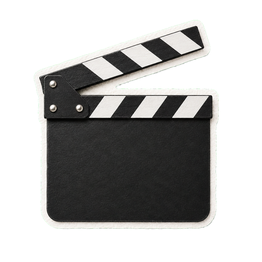 Sticker de claqueta de cine